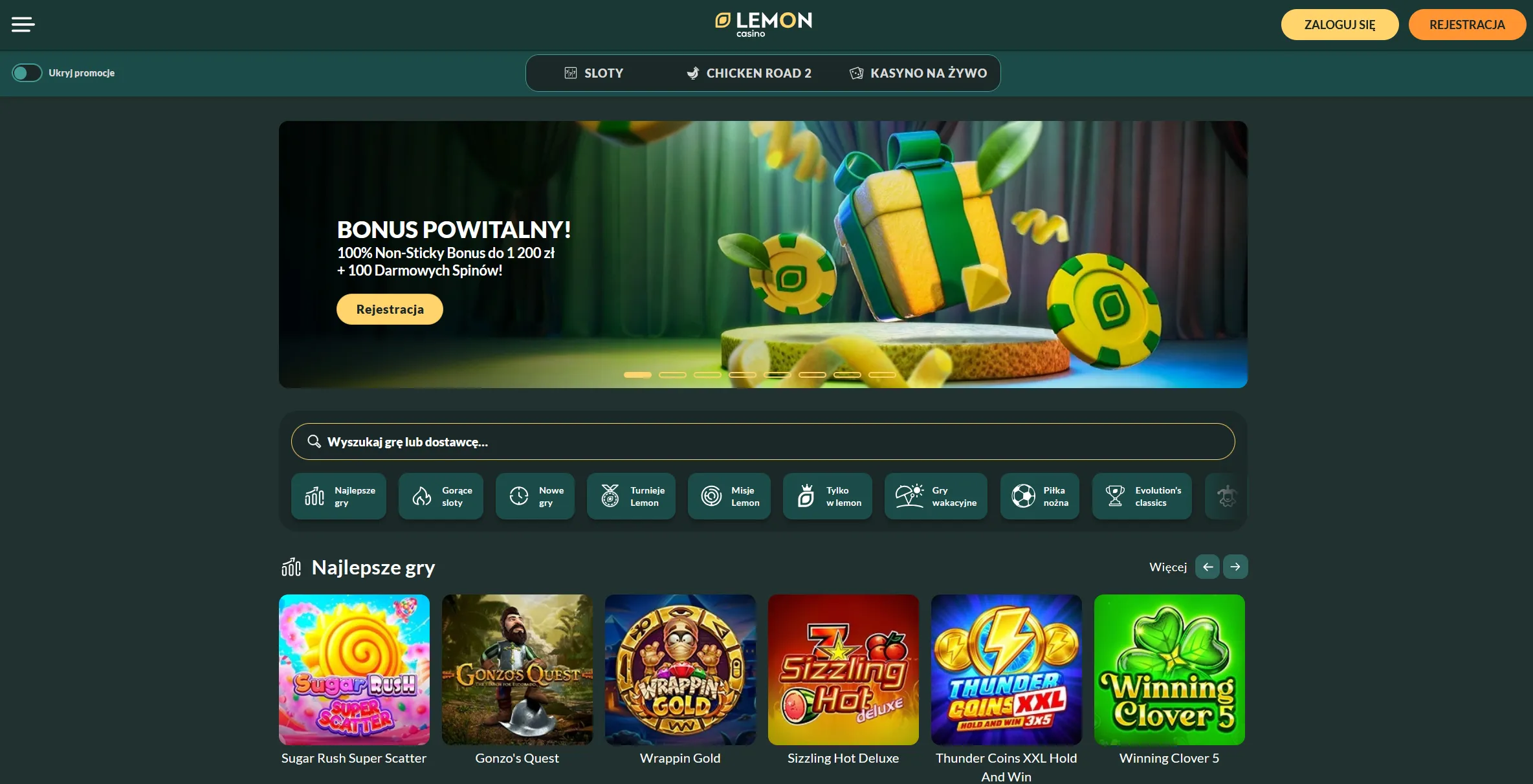 Lemon Casino kod promocyjny – bonusy i darmowe spiny